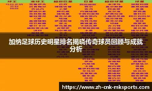 加纳足球历史明星排名揭晓传奇球员回顾与成就分析